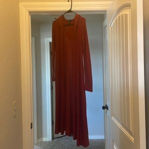 Forever 21 long hooded cardigan